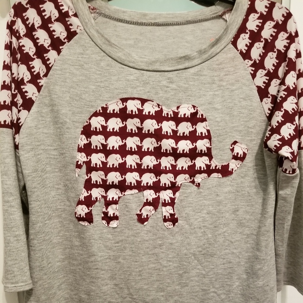 Elephant print top